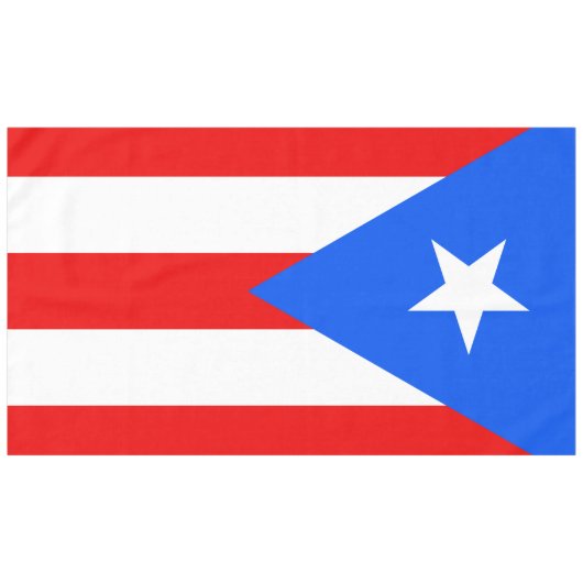 Puerto Rico Flag Tafelkleed (Voorkant (Horizontaal))