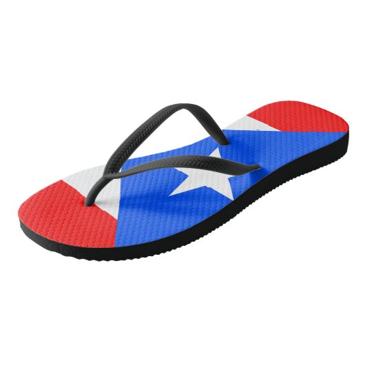Puerto Rico Flag Teenslippers (Schuin)