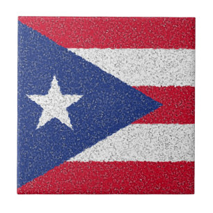 PUERTO RICO FLAG TEGELTJE