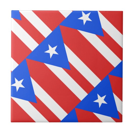 Puerto Rico Flag Tegeltje (Voorkant)