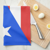 Puerto Rico Flag Theedoek (Quarter Fold)