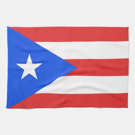 Puerto Rico Flag Theedoek (Horizontaal)