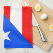 Puerto Rico Flag Theedoek (Quarter Fold)
