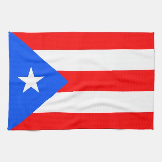 Puerto Rico Flag Theedoek (Horizontaal)