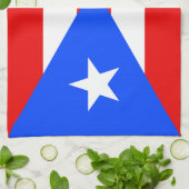Puerto Rico Flag Theedoek (Gevouwen)