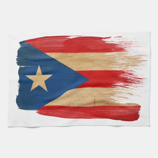 Puerto Rico Flag Theedoek (Horizontaal)