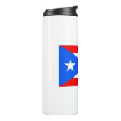 Puerto Rico Flag Thermosbeker (Gedraaid links)