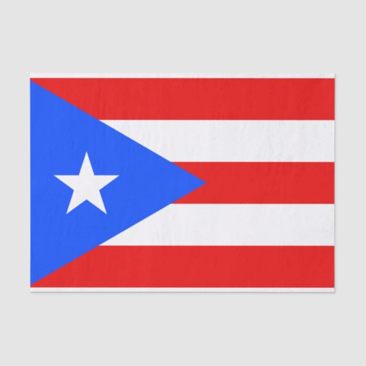Puerto Rico Flag Tissuepapier (Voorkant)