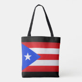 Puerto Rico Flag Tote Bag (Achterkant)
