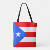 Puerto Rico Flag Tote Bag (Achterkant)