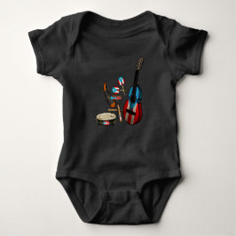 Puerto Rico Flag | Traditionele Boricua-instrument Romper
