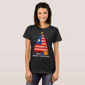 Puerto Rico Flag Tree Lights Christmas Pajamas -co T-shirt (Voorkant volledig)