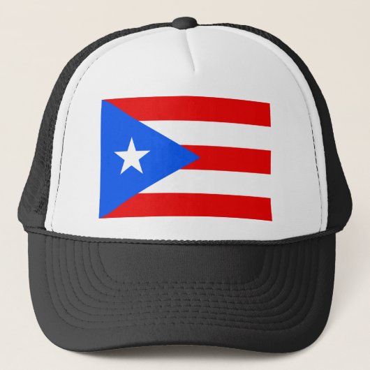 Puerto Rico Flag Trucker Pet (Voorkant)