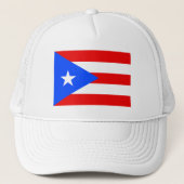 Puerto Rico Flag Trucker Pet (Voorkant)