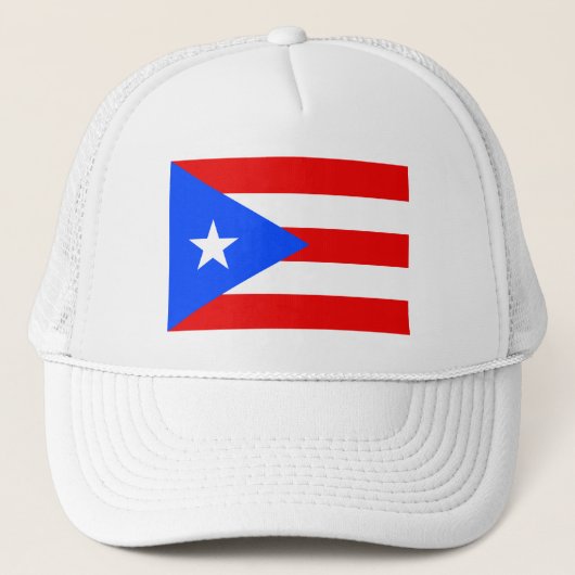 Puerto Rico Flag Trucker Pet (Voorkant)