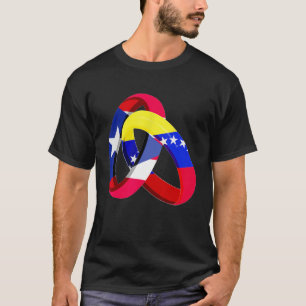 Puerto Rico Flag Venezuela Groende huwelijksreis T-shirt
