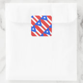 Puerto Rico Flag Vierkante Sticker (Tas)
