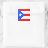 Puerto Rico Flag Vierkante Sticker (Tas)