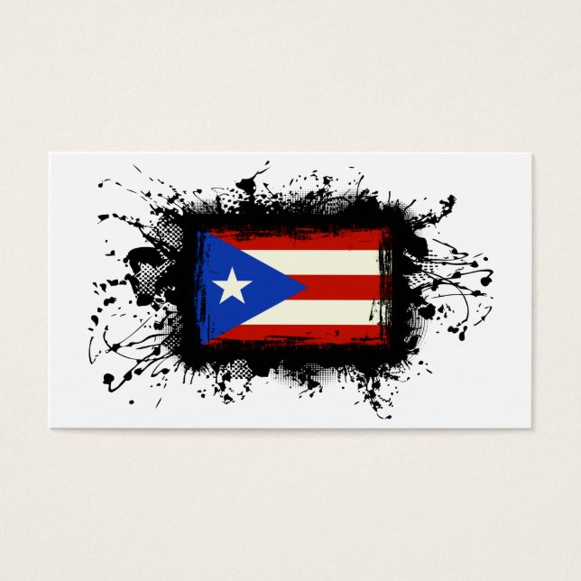 Puerto Rico Flag Visitekaartjes (Voorkant)