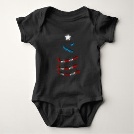 Puerto Rico Flag Xmas lights i Navidad Boricua Romper