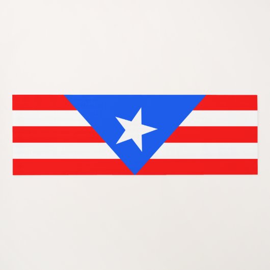 Puerto Rico Flag Yogamat (Achterkant (horizontaal))