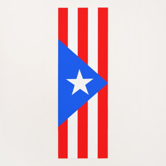 Puerto Rico Flag Yogamat (Achterkant)