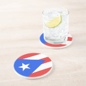 Puerto Rico Flag Zandsteen Onderzetter (Zijkant)