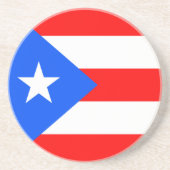 Puerto Rico Flag Zandsteen Onderzetter (Voorkant)