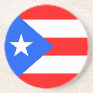 Puerto Rico Flag Zandsteen Onderzetter