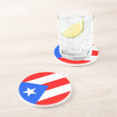 Puerto Rico Flag Zandsteen Onderzetter (Zijkant)
