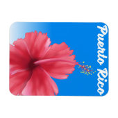 Puerto Rico Flor de maga-reisposter Magneet (Horizontaal)