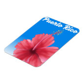 Puerto Rico Flor de maga-reisposter Magneet (Linkerzijde)