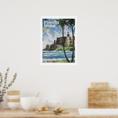 Puerto Rico Fort Reisposter Print (Keuken)