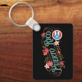 Puerto Rico Garden of the Caribbean Sleutelhanger (Voorkant)