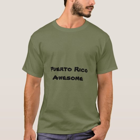 Puerto Rico Geweldige Quote Mannen T-shirt (Voorkant)