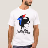 Puerto Rico Girl Puerto Rican Mujer Puertoriqueña T-shirt (Voorkant)