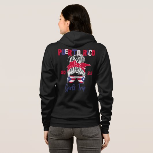 Puerto Rico Girls Trip Getaway Group Matching Hoodie (Achterkant volledig)