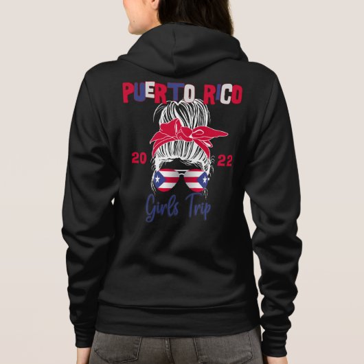 Puerto Rico Girls Trip Getaway Group Matching Hoodie (Achterkant)