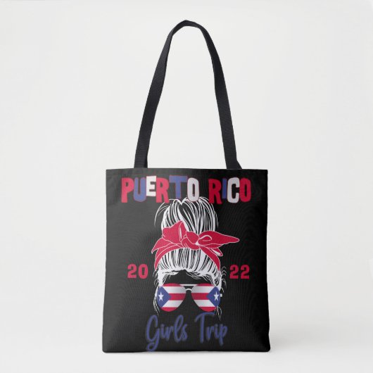 Puerto Rico Girls Trip Getaway Group Matching Tote Bag (Voorkant)