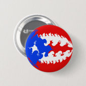 Puerto Rico Gnarly Flag Ronde Button 5,7 Cm (Voorkant /achterkant)