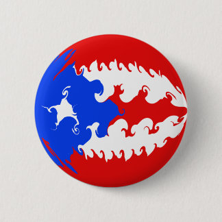 Puerto Rico Gnarly Flag Ronde Button 5,7 Cm