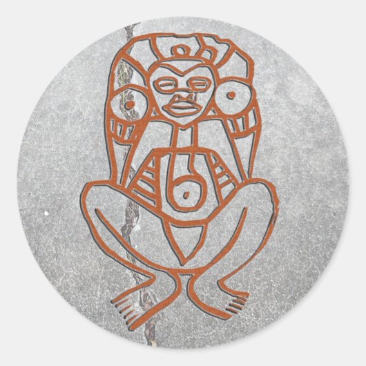 Puerto Rico - godin Ronde Sticker (Voorkant)