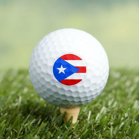 Puerto Rico Golf Balls, vlaggen Golfers / Patriots Golfballen (Insitu Shirt)