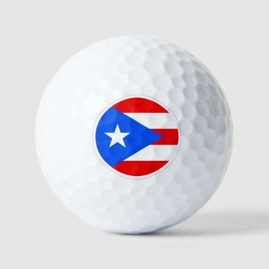 Puerto Rico Golf Balls, vlaggen Golfers / Patriots Golfballen (Voorkant)