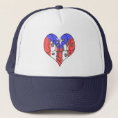Puerto Rico Graffiti Heart Trucker Pet (Voorkant)