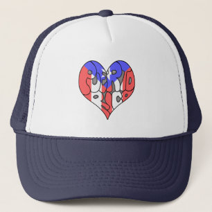 Puerto Rico Graffiti Heart Trucker Pet