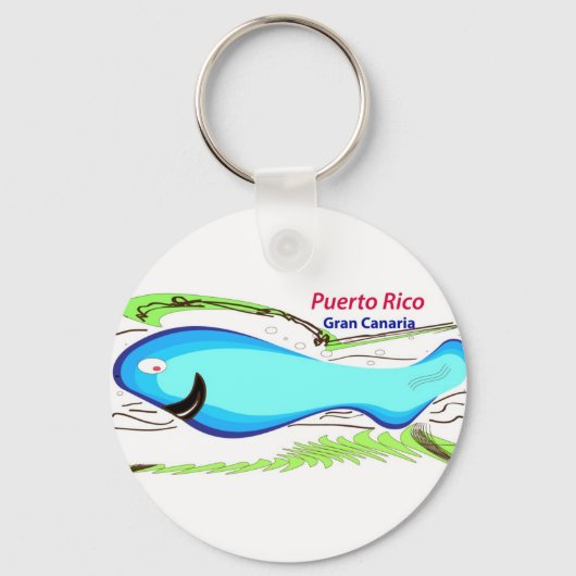 Puerto rico Gran Canaria Souvenirs Sleutelhanger (Voorkant)