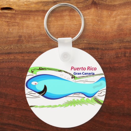 Puerto rico Gran Canaria Souvenirs Sleutelhanger (Voorkant)