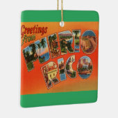Puerto Rico Greeting Keramisch Ornament (Rechts)