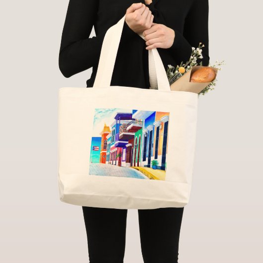 Puerto Rico Grote Tote Bag (Voorkant (product))